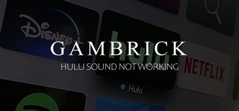 hulu sound not working
